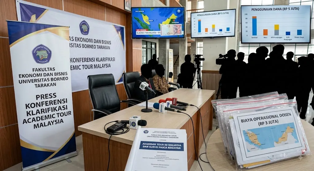 DEKAN FEB UNIVERSITAS BORNEO TARAKAN (UBT) KLARIFIKASI DUGAAN PUNGLI PERJALANAN AKADEMIK MAHASISWA KE MALAYSIA