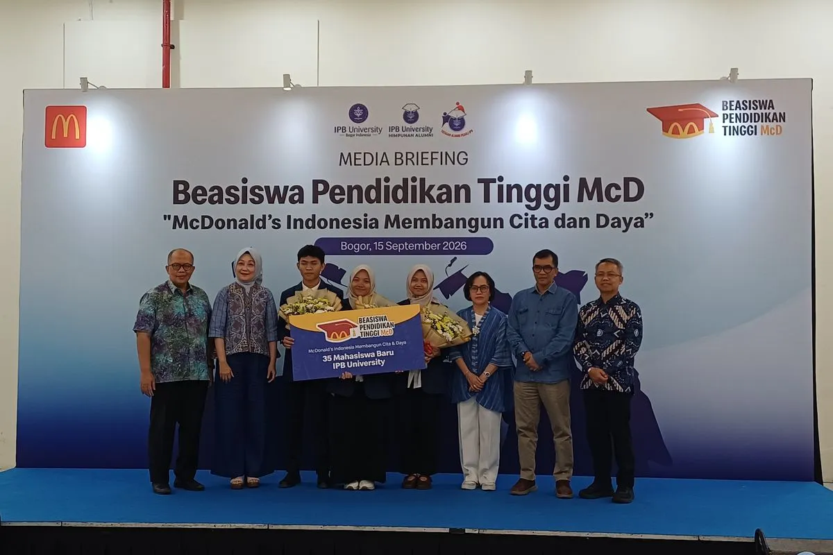 35 Mahasiswa Baru IPB University Terima Beasiswa Pendidikan Tinggi McD Hasil Kolaborasi Bersama YAPI