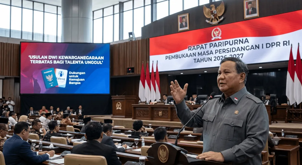 TANGGAPI 8.000 WNI LEPAS STATUS, PRABOWO MINTA DPR IZINKAN KEWARGANEGARAAN GANDA UNTUK TALENTA KHUSUS