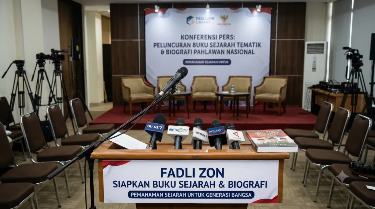 MENBUD FADLI ZON SIAPKAN BUKU SEJARAH TEMATIK DAN BIOGRAFI PAHLAWAN DARI ERA SOEKARNO HINGGA PRABOWO