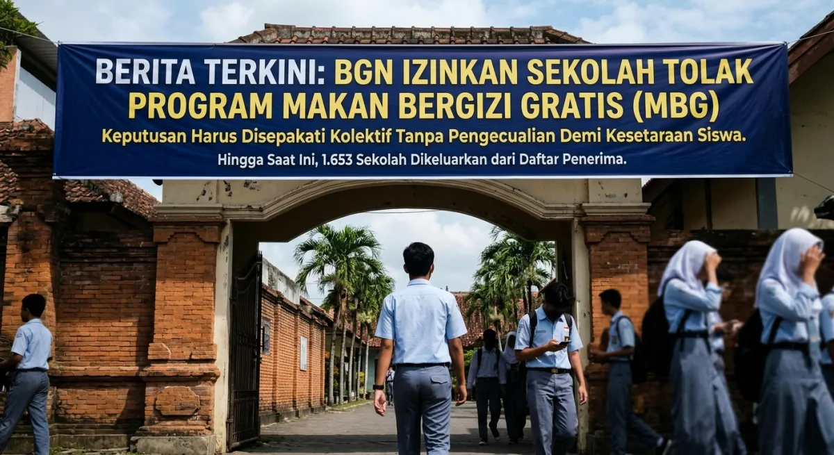BADAN GIZI NASIONAL PERBOLEHKAN SEKOLAH TOLAK PROGRAM MAKAN BERGIZI GRATIS DEMI KESEPAKATAN BERSAMA DAN KESEHATAN SISWA