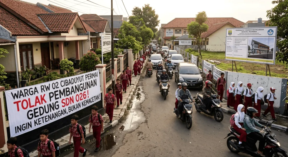 Warga Tolak Pembangunan Gedung SDN 026 Bojongloa Bandung Karena Takut Kebisingan ?
