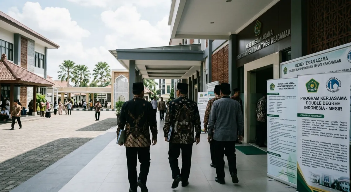 KEMENTERIAN AGAMA GODOK PROGRAM DOUBLE DEGREE DAN KULIAH DARING DENGAN UNIVERSITAS AL-AZHAR KAIRO UNTUK PERKUAT KERJASAMA PENDIDIKAN TINGGI